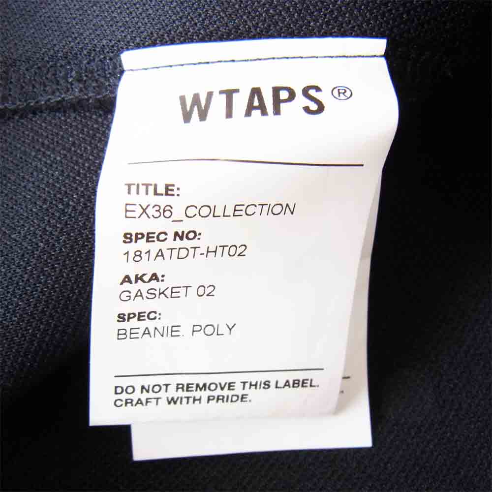 WTAPS ダブルタップス 181ATDT-HT02 EX36 COLLECTION GASKET 02 ロゴプリント ヘアバンド ブラック系【美品】【中古】