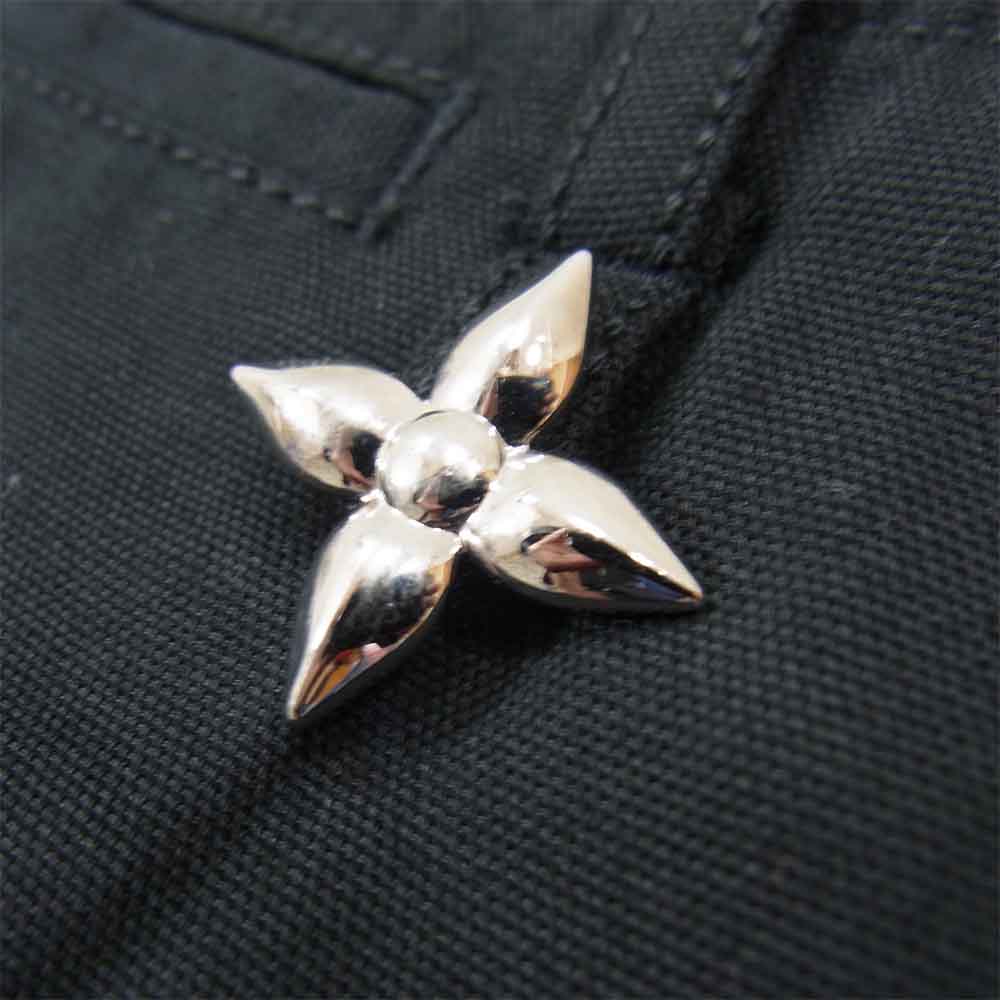 LOUIS VUITTON ルイ・ヴィトン 国内正規品 フラワーピン付き ハーフパンツ ショーツ ブラック系 38【中古】