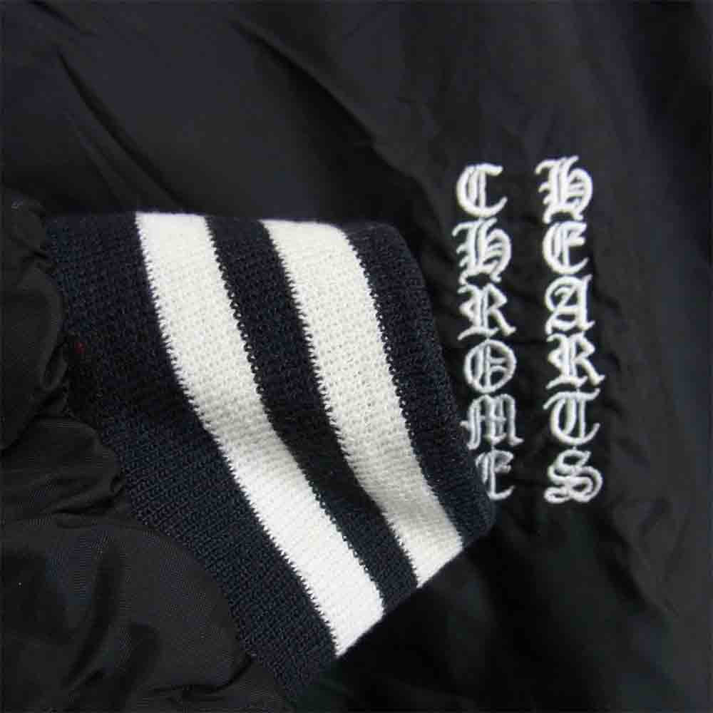 CHROME HEARTS クロムハーツ(原本無) 刺繍 ナイロン プルオーバー ブラック系 M【中古】