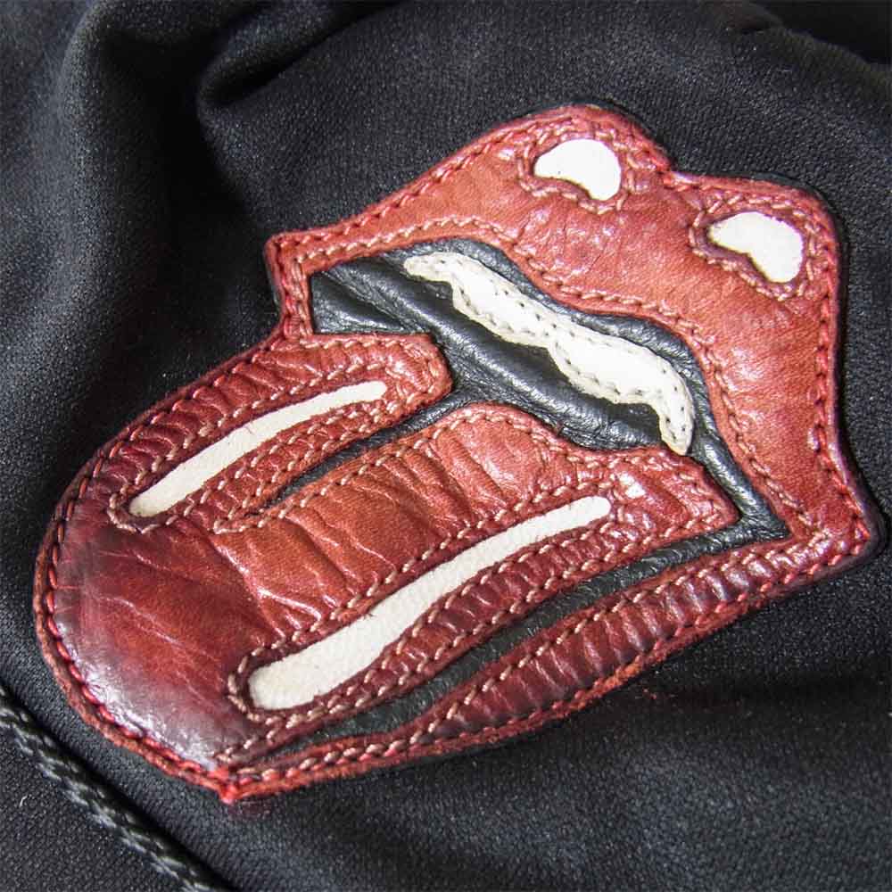CHROME HEARTS クロムハーツ(原本無) ローリングストーンズ リップ&タン トラッカーキャップ メッシュキャップ ブラック系【中古】