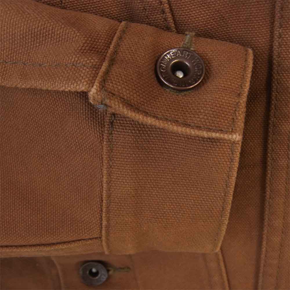 IRON HEART アイアンハート IHJ-46 17oz ヘビー ダック トラッカー ジャケット ブラウン系 38【中古】