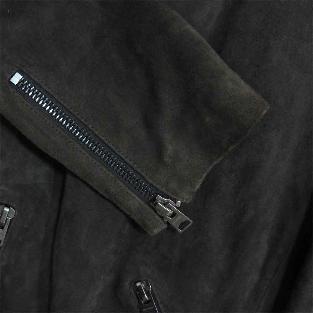 オールセインツ スエードライダースジャケット グレーブラウン系 L【中古】