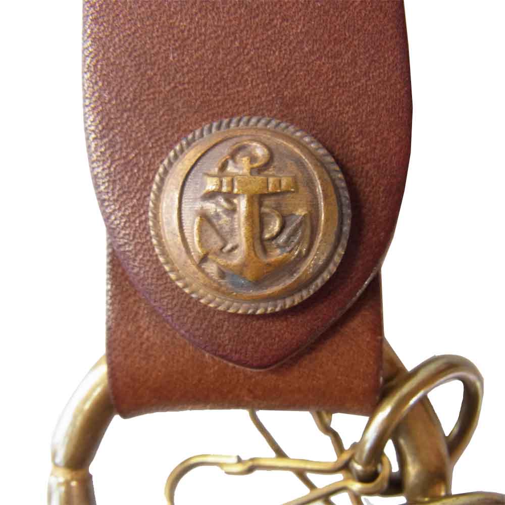 ヴァスコ VS-677 LEATHER MARINE KEY HOLDER レザー キーホルダー ブラウン系【新古品】【未使用】【中古】