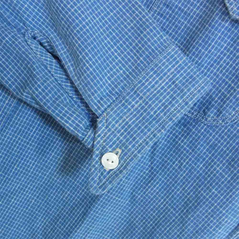 ORGUEIL オルゲイユ OR-5007F 未使用品 Shawl Collar Shirt ショールカラー シャツ インディゴブルー系 36【極上美品】【中古】