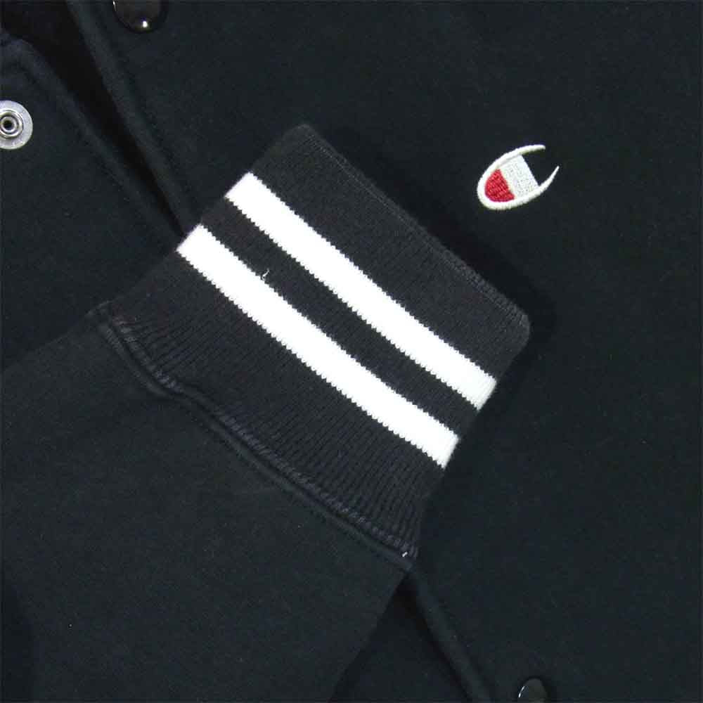 Champion チャンピオン C3-E007 REVESE WEAVE リバースウィーブ WIND STOPPER ウインドストッパー スタジャン ブラック系 S【中古】