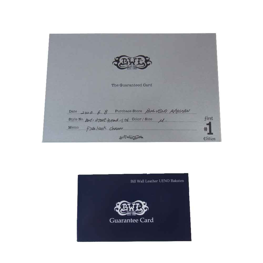 BILL WALL LEATHER ビルウォールレザー 国内正規店ギャランティーカード付属 フィッシュ フック ヘマタイト ビーズ ブレス ブラック系【中古】