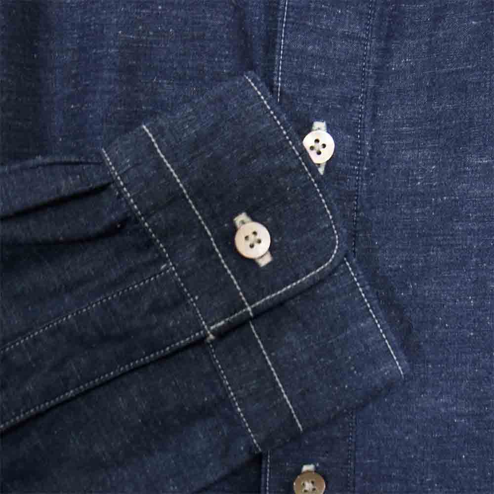 ORGUEIL オルゲイユ OR-5025R Dress Shirt シャンブレー ドレス シャツ インディゴブルー系 36【美品】【中古】