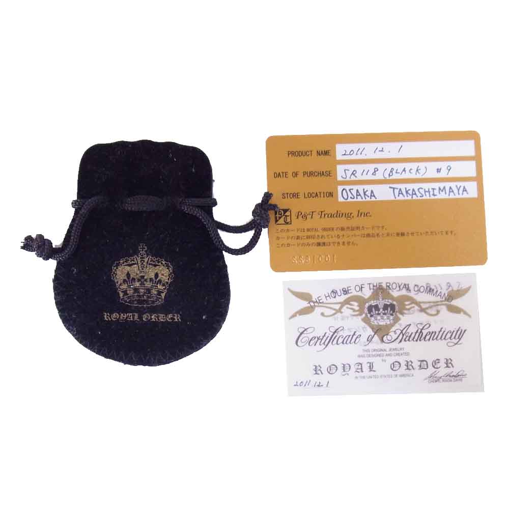 ROYAL ORDER ロイヤルオーダー SR118 GOD SQUARE RING ゴッド スクエア リング シルバー系 19号程度【中古】