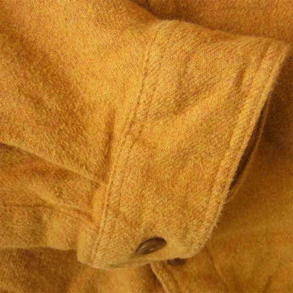 patagonia パタゴニア 16年製 54130 L/S Fjord Flannel Shirt フィヨルド フランネル シャツ イエロー系 S【中古】