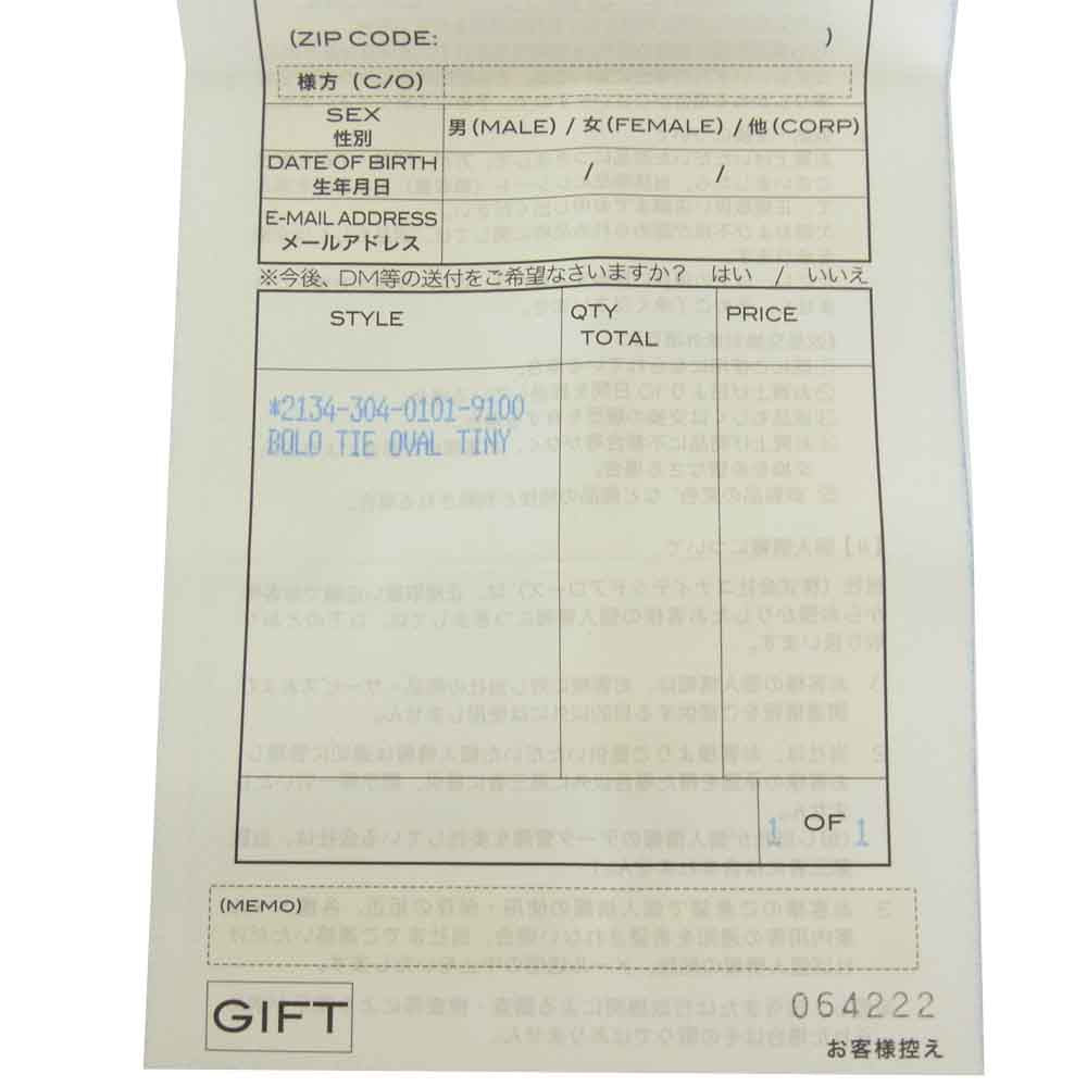 CHROME HEARTS クロムハーツ(原本有) クラシック オーバル ループ タイ シルバー系【中古】