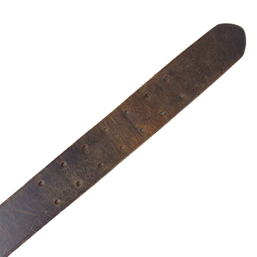 MADE IN GM JAPAN メイドインジーエムジャパン BRIDLE LEATHER BELT ブライドルレザーベルト ブラウン系【中古】