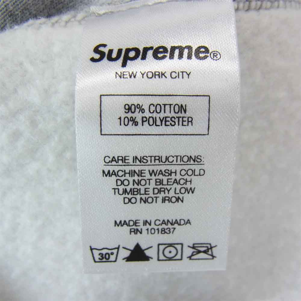 Supreme シュプリーム 未使用品 Cross Box Logo Hooded Sweatshirt クロスボックスロゴ パーカー グレー系 S【極上美品】【中古】