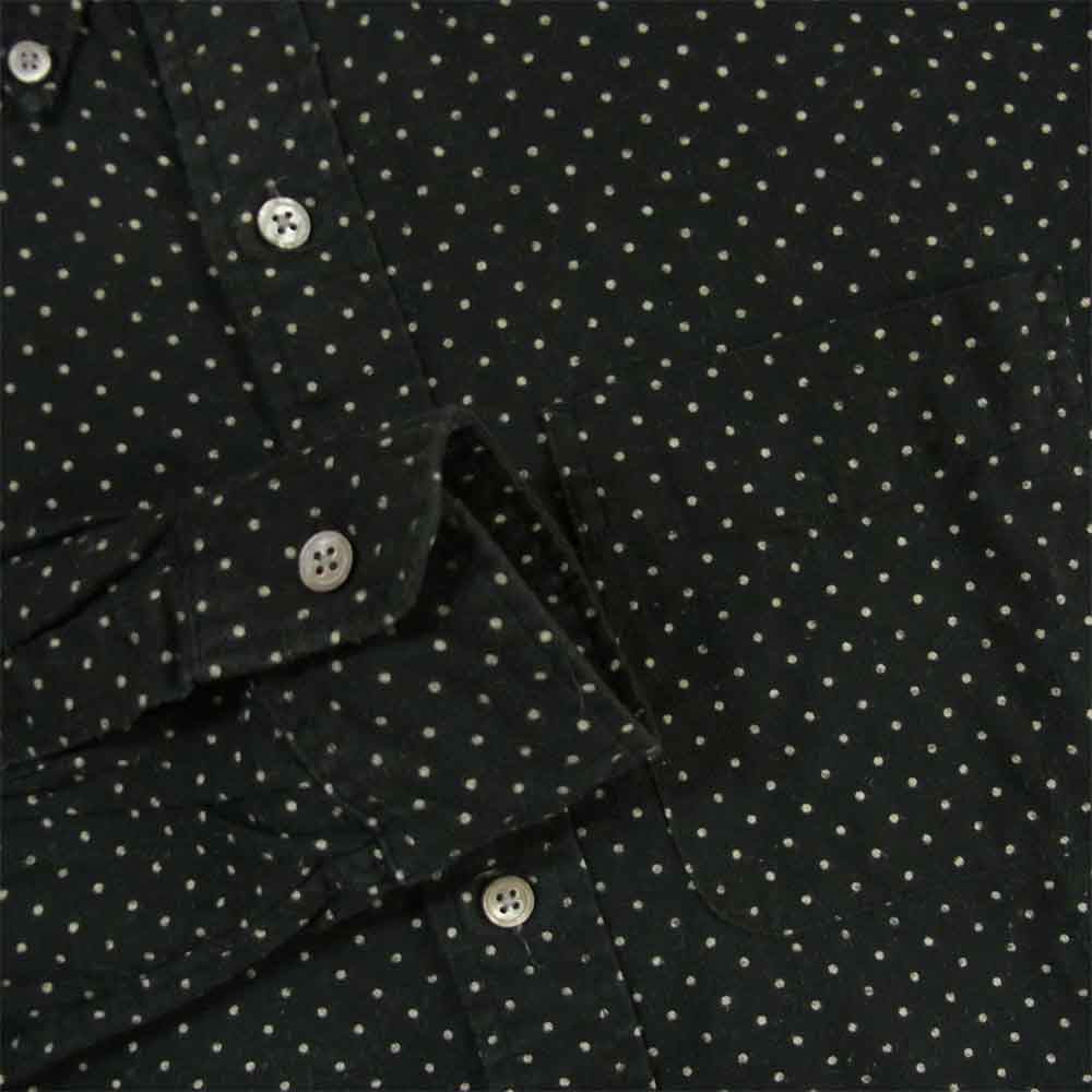Engineered Garments エンジニアードガーメンツ ドット フランネル ボタンダウン 長袖 シャツ ブラック系 S【中古】