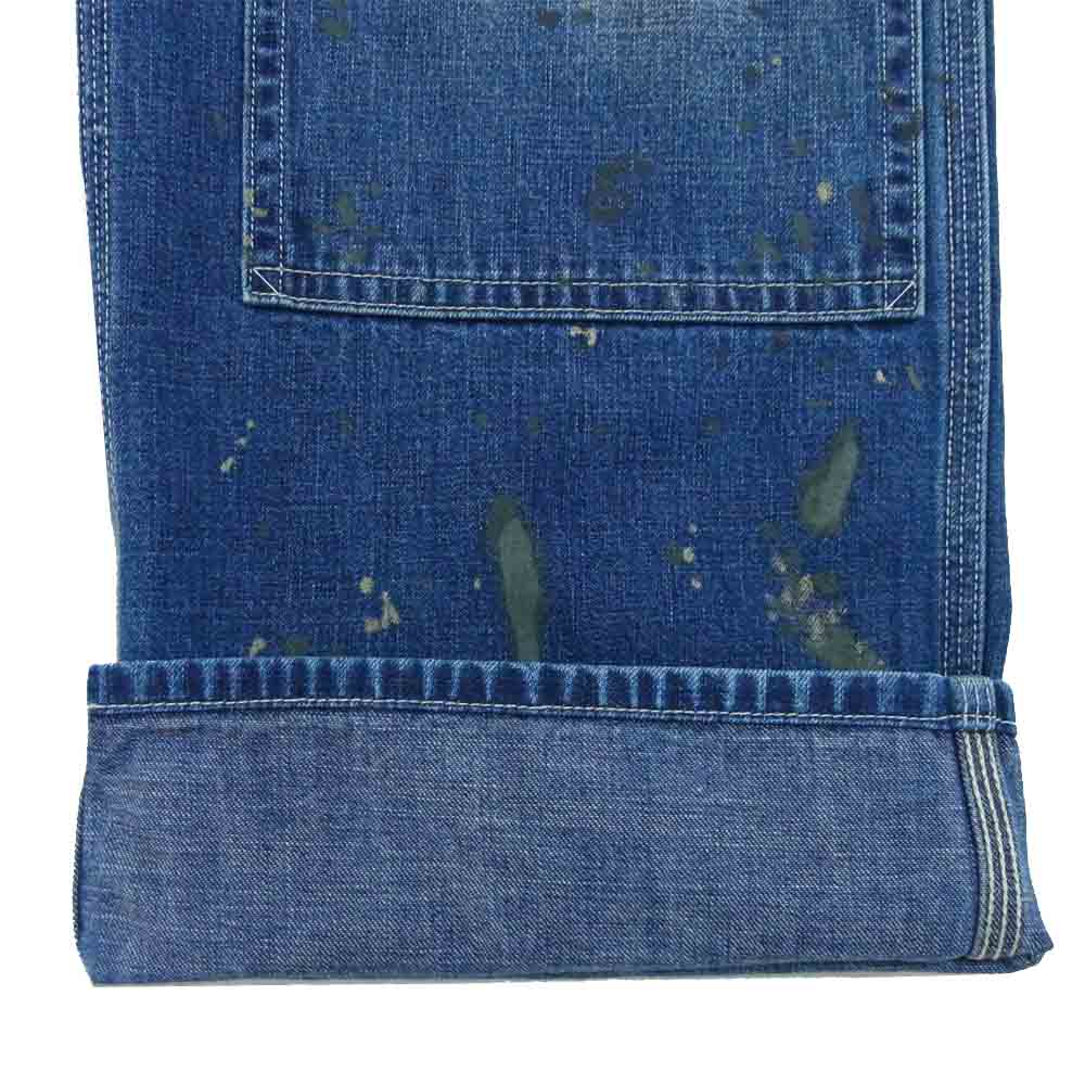 RRL ダブルアールエル ペイント加工 ダブルニー ペインター デニム インディゴブルー系 30【中古】