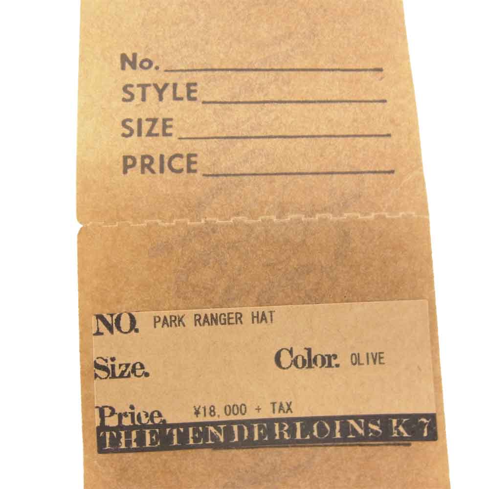 TENDERLOIN テンダーロイン T-PARK RANGER HAT フェルト ハット オリーブ ONE SIZE【中古】