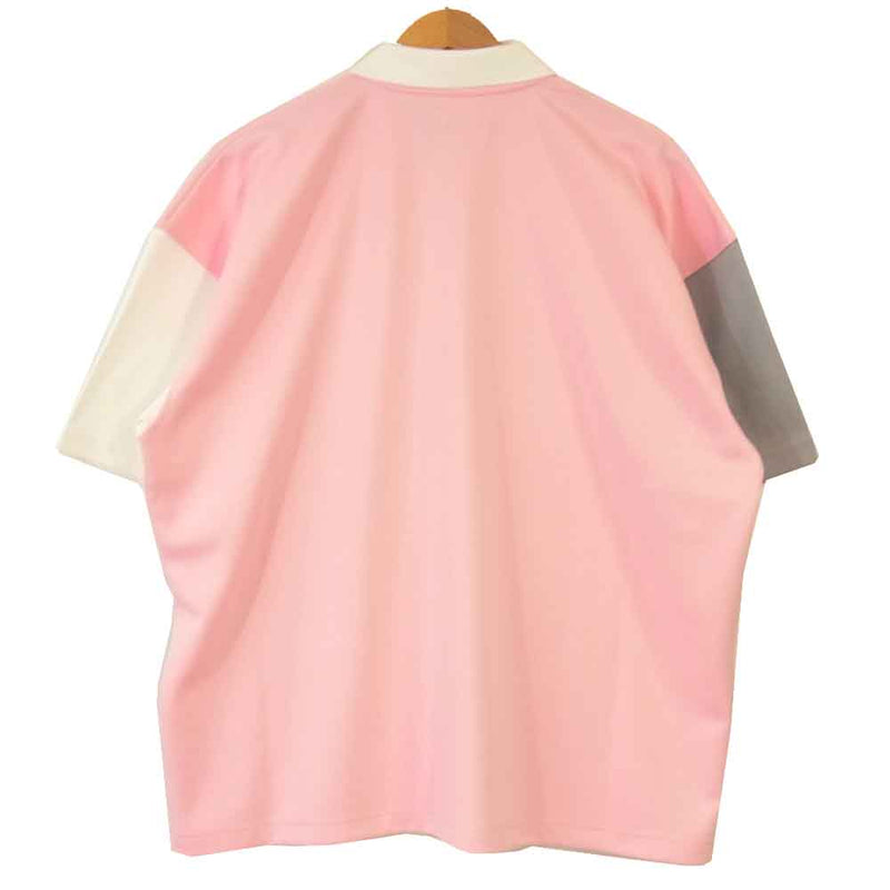 ウィンダンシー WDS-JER-05 ロゴ刺繍 半袖 ポロシャツ ピンク ピンク系 M【美品】【中古】