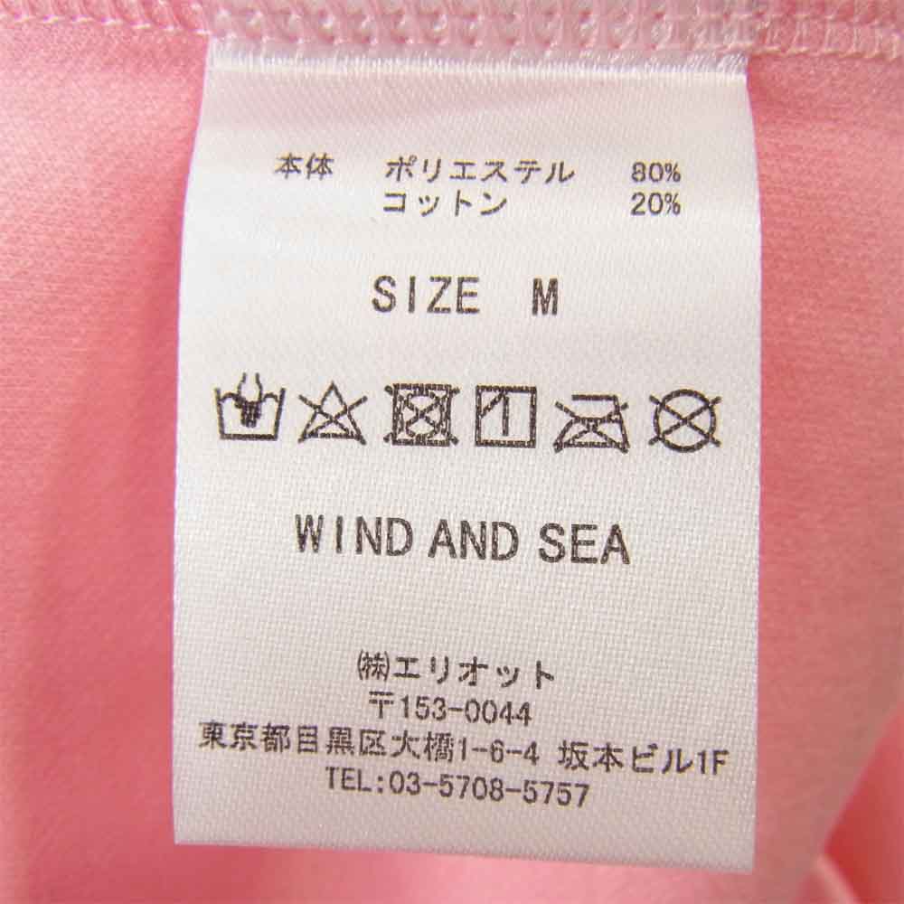 ウィンダンシー WDS-JER-05 ロゴ刺繍 半袖 ポロシャツ ピンク ピンク系 M【美品】【中古】