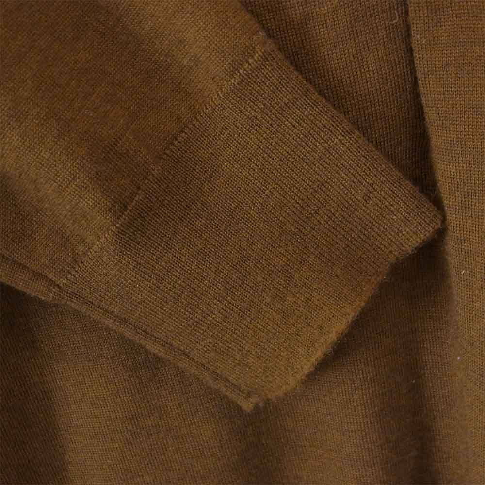 AURALEE オーラリー A7AP02HG WOOL CASHMERE HIGH GAUGE KNIT POLO ウール カシミヤ ハイゲージ ニット ポロシャツ ブラウン系 4【中古】