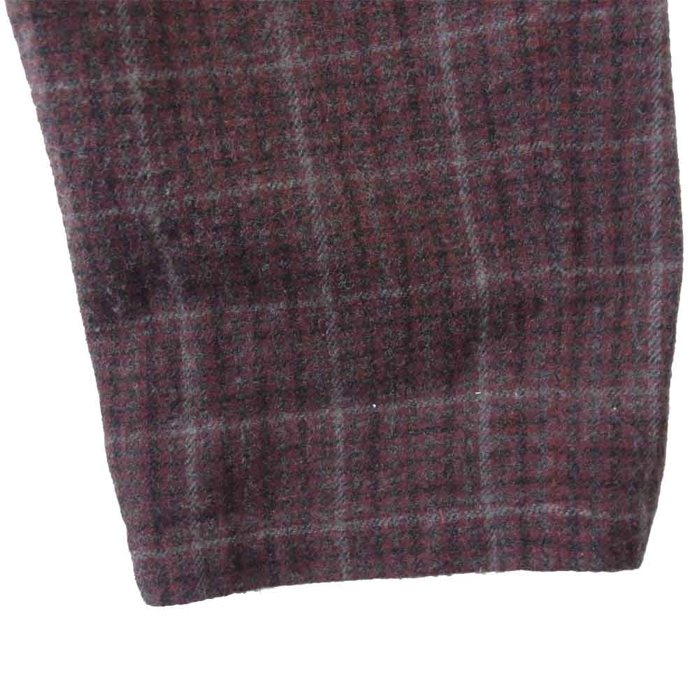 UNDERCOVER アンダーカバー 20AW UCZ4501-1 WOOL CHECK SHRIVEL PANTS ウール チェック パンツ エンジ系 2【中古】