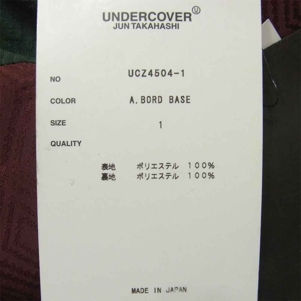 UNDERCOVER アンダーカバー UCZ4504-1 トラック パンツ ワインレッド系 1【美品】【中古】