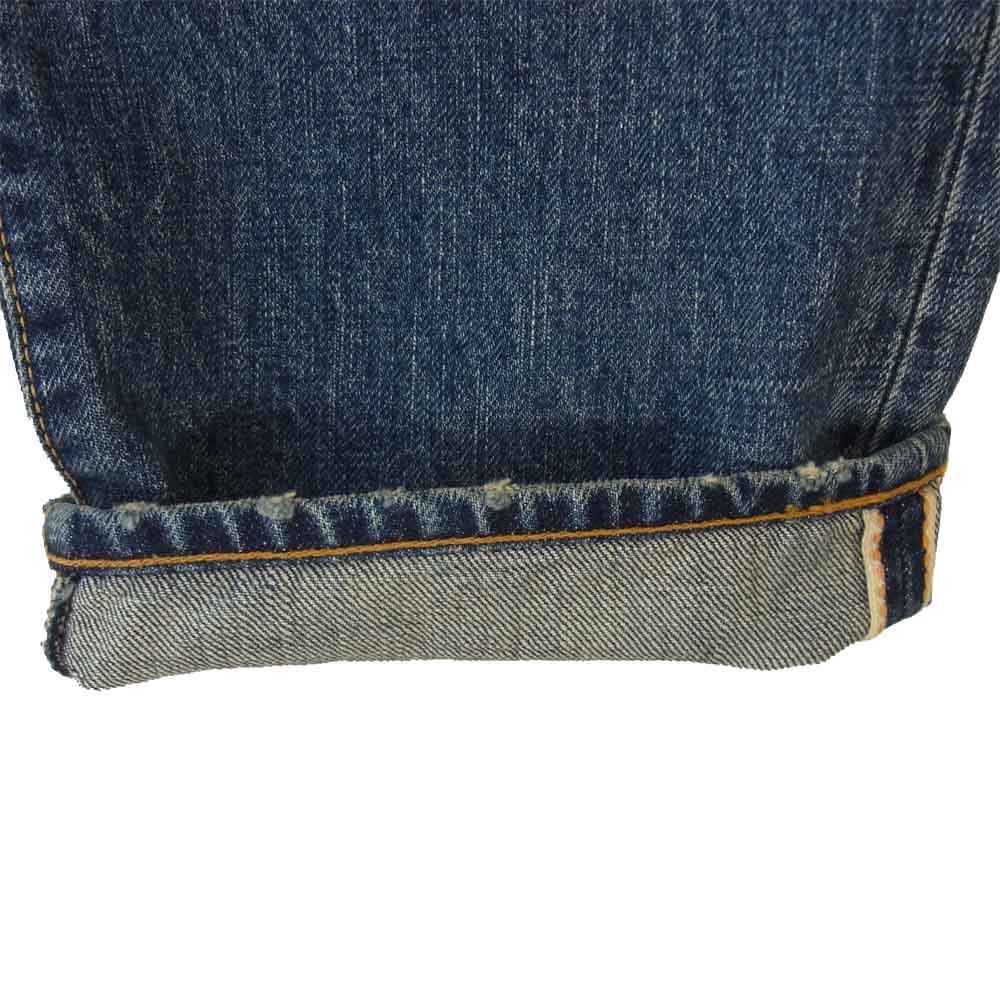 CALEE キャリー リペア加工 デニム パンツ インディゴブルー系 32【新古品】【未使用】【中古】
