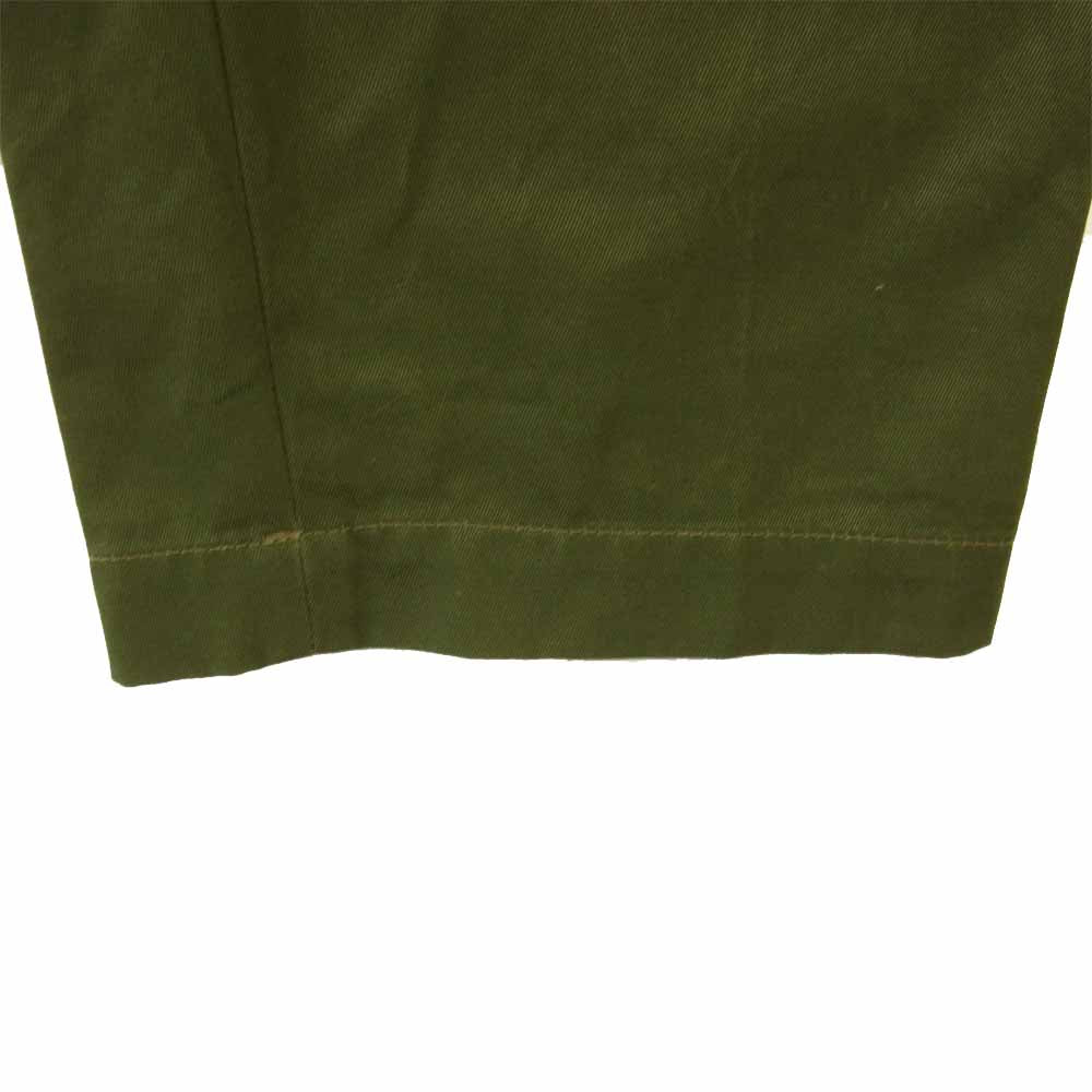 COMME des GARCONS HOMME コムデギャルソンオム HN-P009 コットン スラックス パンツ カーキ系 M【中古】