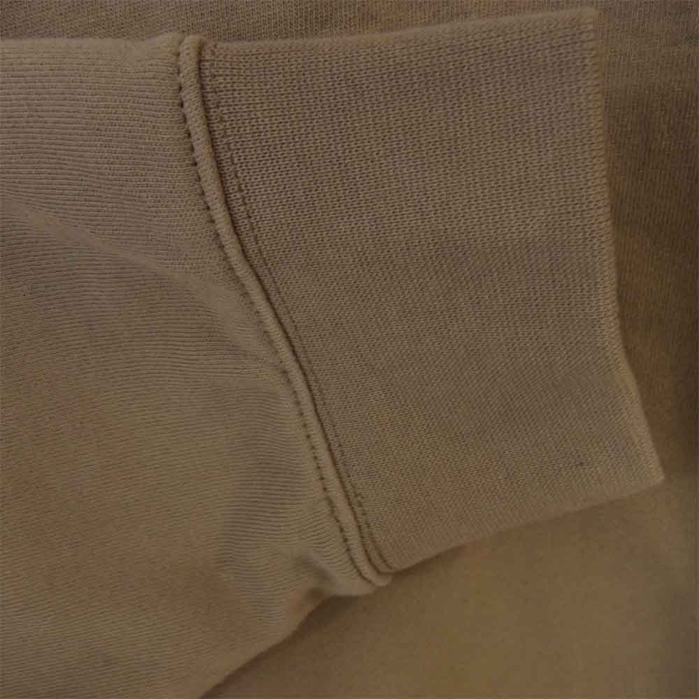 FEAR OF GOD フィアオブゴッド Essentials エッセンシャルズ ブラック ロゴ ロング スリーブ ポロシャツ ブラウン系 L【美品】【中古】