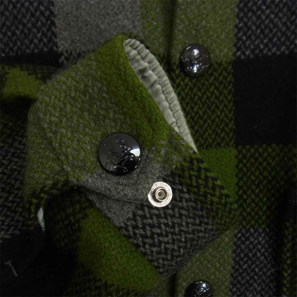 TENDERLOIN テンダーロイン 17AW T-BEAR CPO ベアジャケット ブロックチェック グリーン系 M【中古】