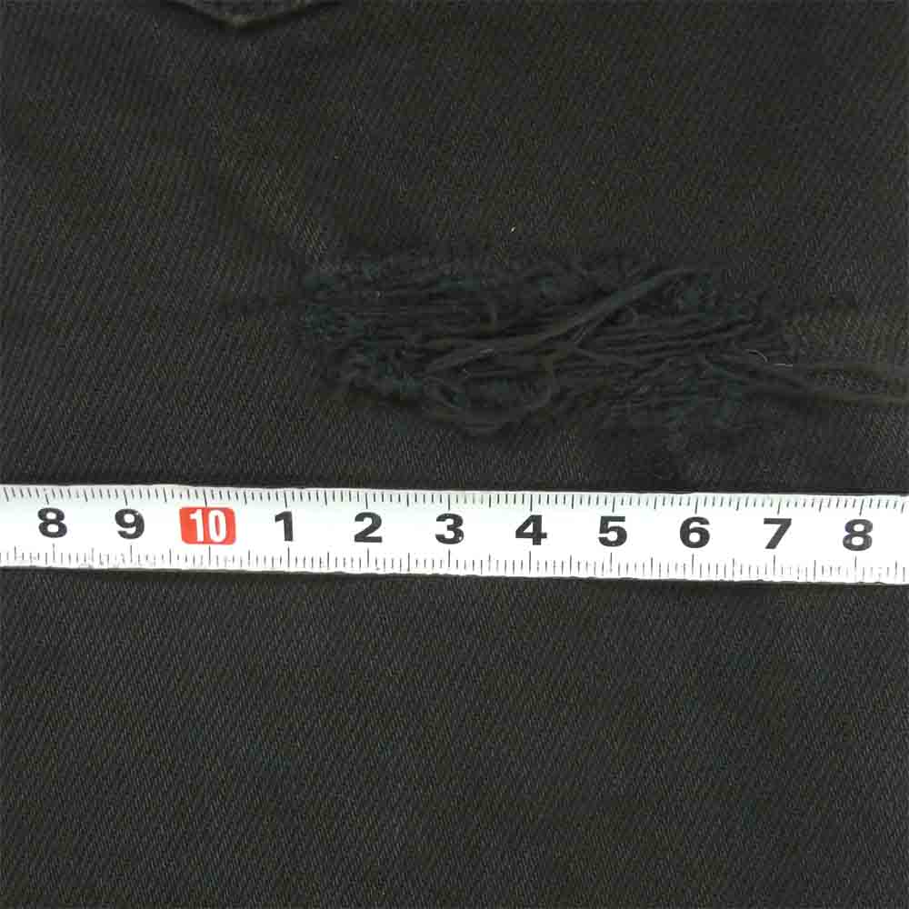 イサムカタヤマ バックラッシュ 1356-01C クラッシュ ストレッチ パンツ ボタンフライ ブラウン系 M【中古】