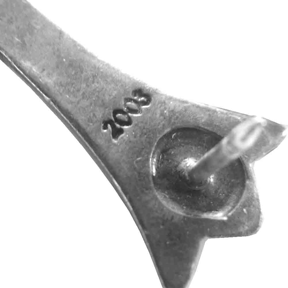 CHROME HEARTS クロムハーツ(原本無) CH クロス バッジ ブローチ スティックピン シルバー系【中古】