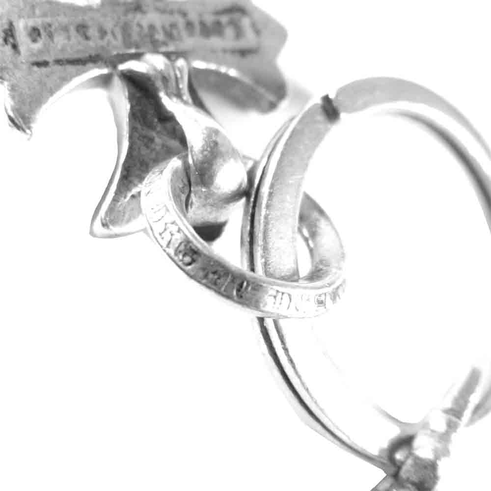 CHROME HEARTS クロムハーツ(原本無) スモール CH クロス ダガー キーリング シルバー系【中古】