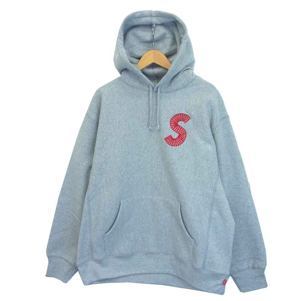 Supreme シュプリーム 20AW 納品書付 S Logo Hooded Sweatshirt エス ロゴ フーデッド スウェット シャツ グレー系 L【新古品】【未使用】【中古】
