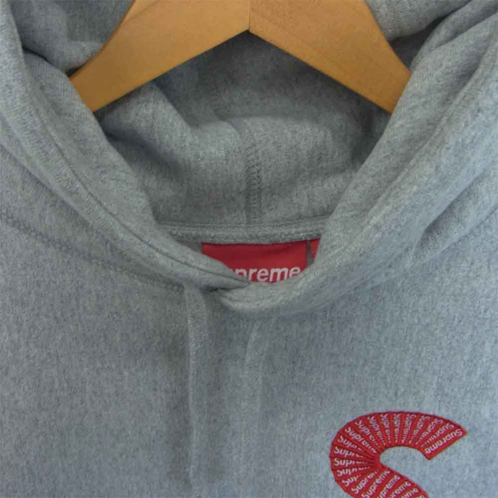Supreme シュプリーム 20AW 納品書付 S Logo Hooded Sweatshirt エス ロゴ フーデッド スウェット シャツ グレー系 L【新古品】【未使用】【中古】