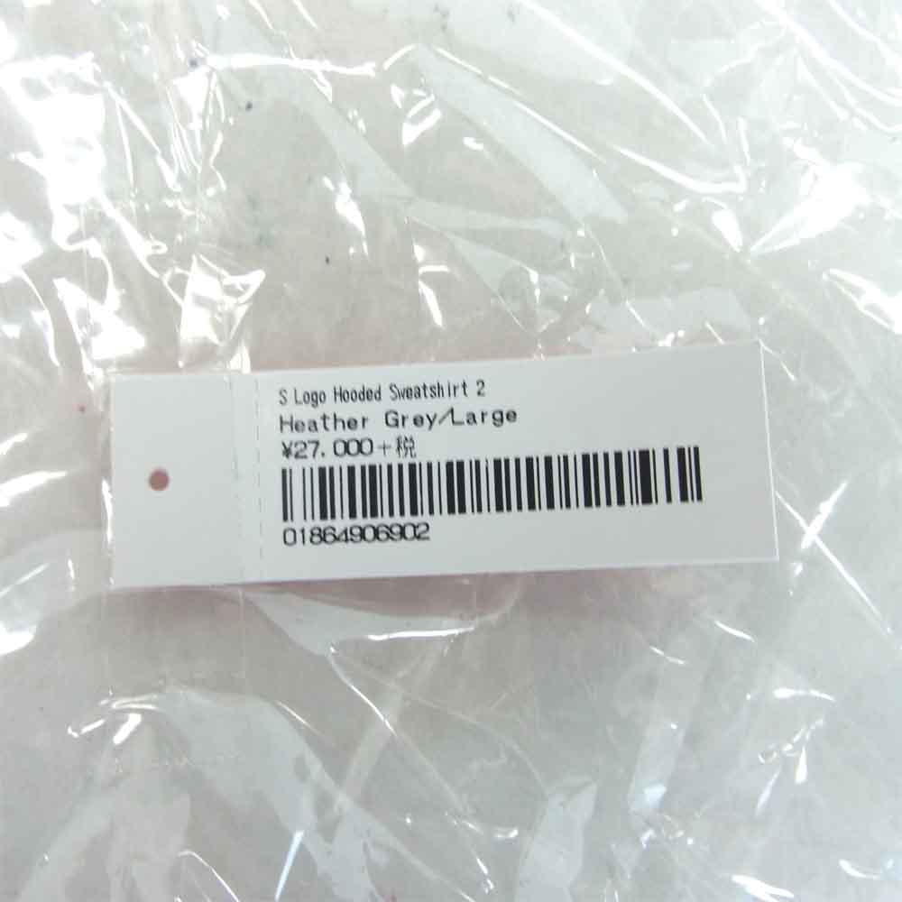 Supreme シュプリーム 20AW 納品書付 S Logo Hooded Sweatshirt エス ロゴ フーデッド スウェット シャツ グレー系 L【新古品】【未使用】【中古】