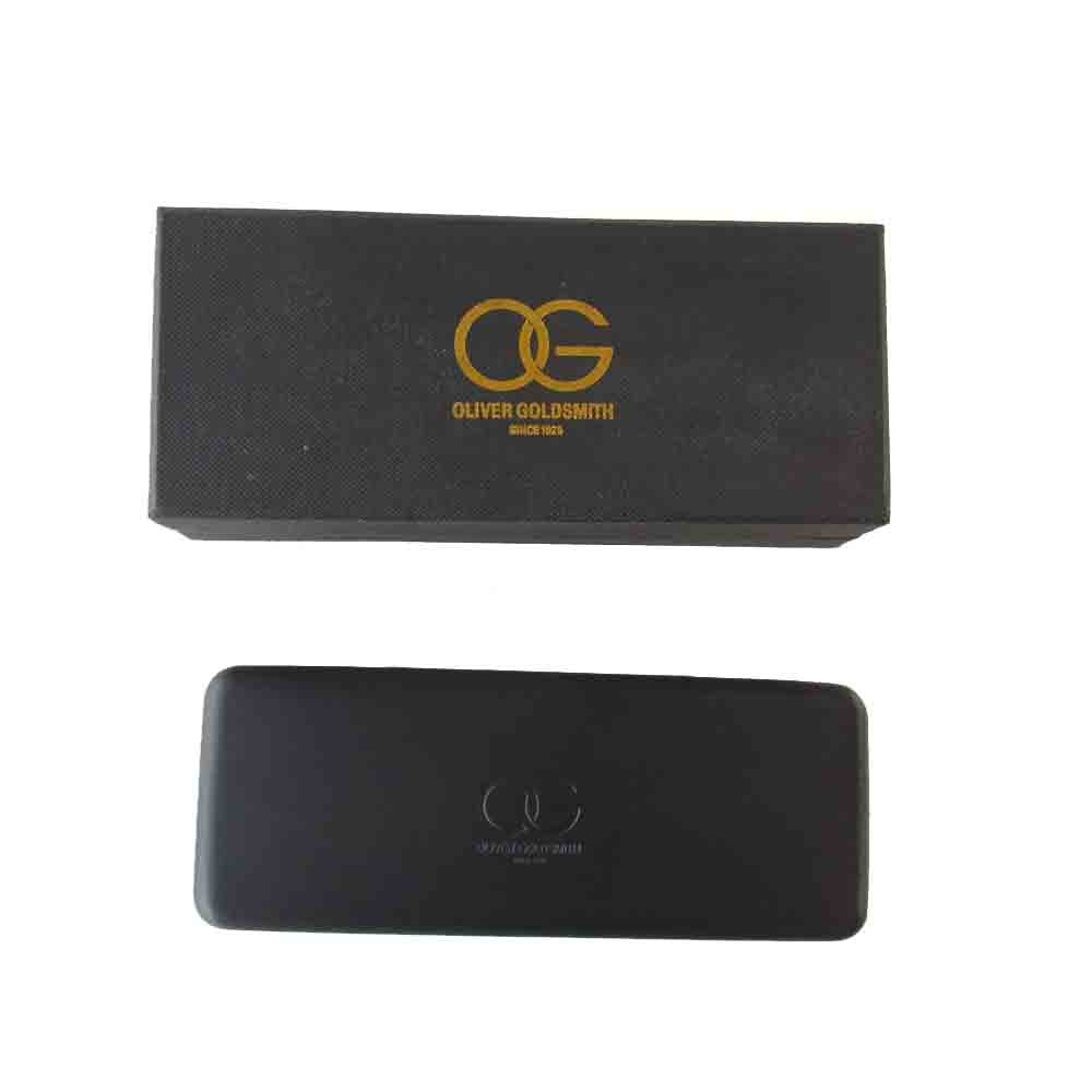 オリバーゴールドスミス CONSUL コンスル ウェリントン 度入り ブラック系 48□18-140【中古】