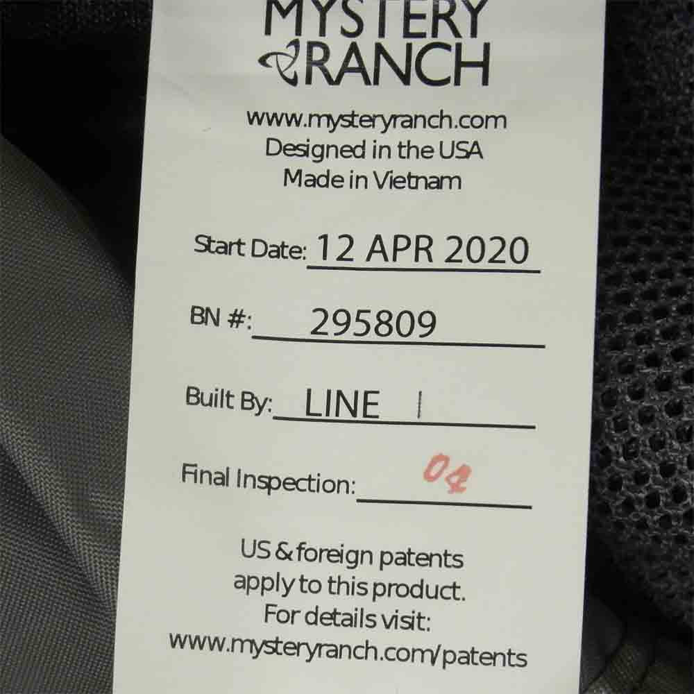 MYSTERY RANCH ミステリーランチ 2 Day Assault Black アサルト リュック バックパック ブラック系【新古品】【未使用】【中古】