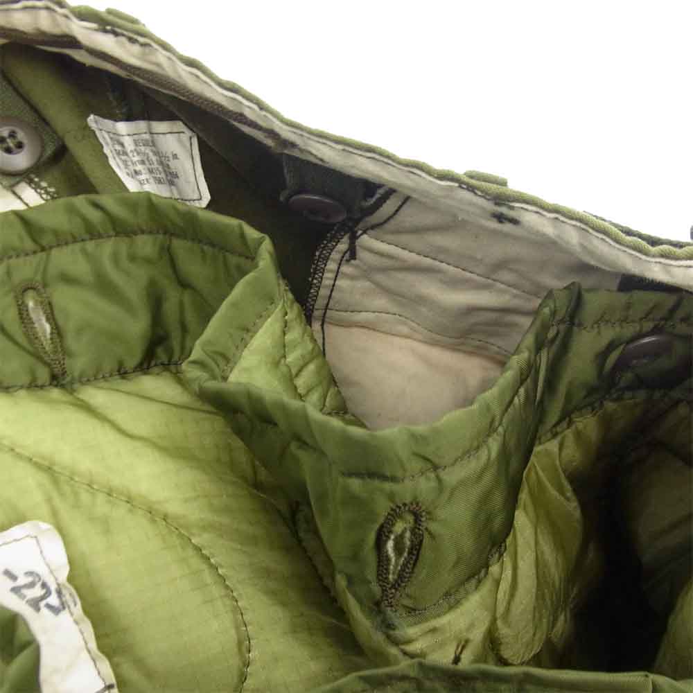 米軍 DSA100-72-C-1636 70's M-65 OD WINFIELD社 USA製 ライナー付 フィールドパンツ カーキ系 M【中古】