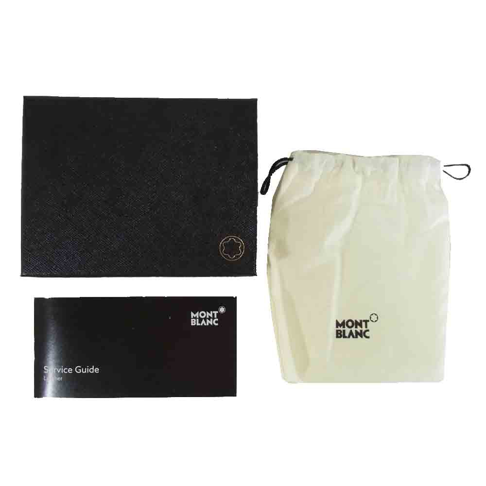 MONTBLANC モンブラン 116337 レザー カード ホルダー イタリア製 ダークグレー系【新古品】【未使用】【中古】