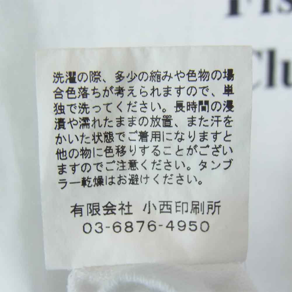 カオスフィッシングクラブ ロゴ クルーネック 半袖 Tシャツ 白 ホワイト系 L【中古】