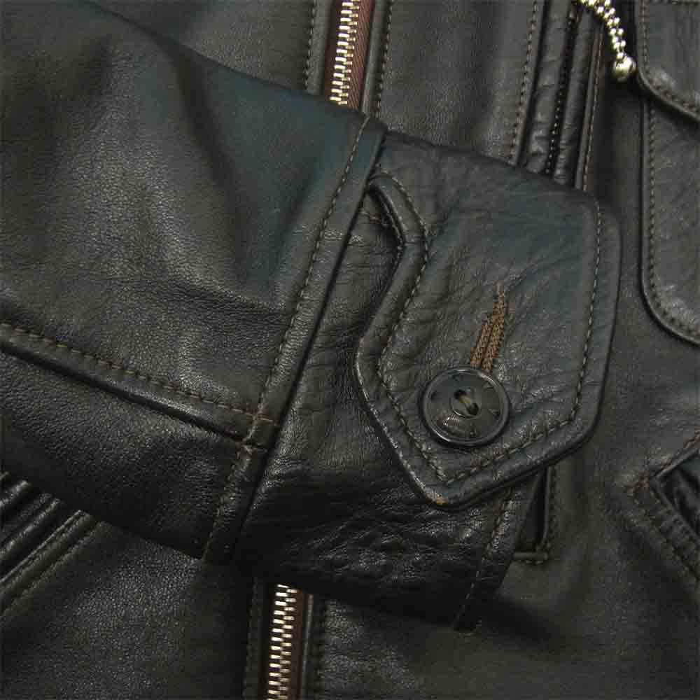 TOY'S McCOY トイズマッコイ TMJ1630 ミシガンウィンド レザー ライダース ジャケット ブラック系 38【美品】【中古】