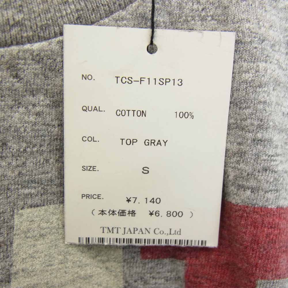 TMT ティーエムティー TCS-F11SP13 TMT YOURS ロゴ プリント 半袖 Tシャツ グレー グレー系 S【極上美品】【中古】