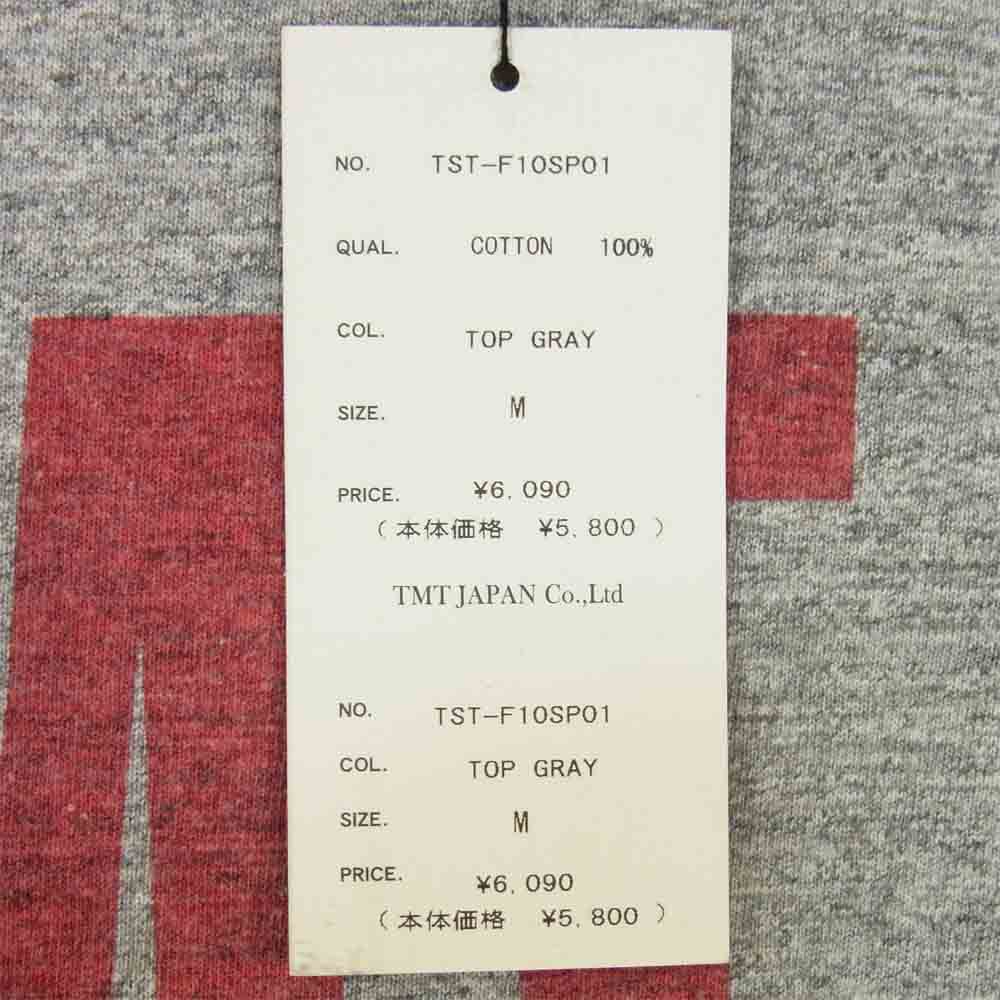 TMT ティーエムティー TST-F10SP01 TMT YOURS ロゴ プリント 半袖 Tシャツ グレー系 M【極上美品】【中古】