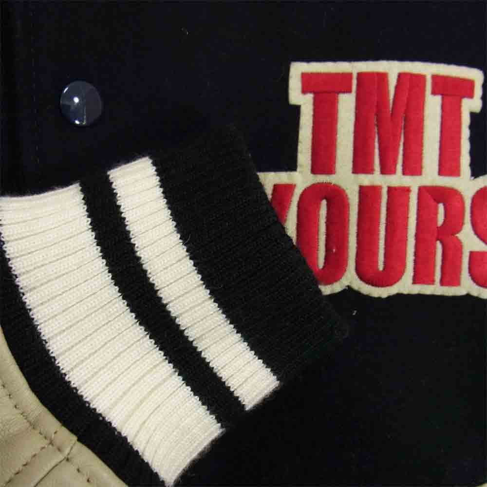 TMT ティーエムティー 袖レザー スタジャン ブラック系 L【中古】