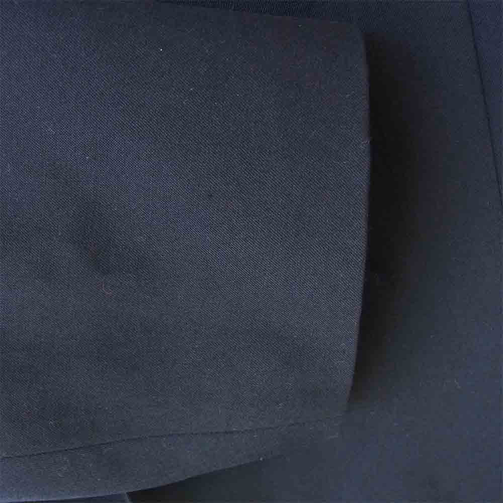 Yohji Yamamoto ヨウジヤマモト POUR HOMME プールオム 18AW HV-J19-100 No Collar Jacket Wrinkled Gabardine ウールギャバ ノーカラー ジャケット ブラック系 4【美品】【中古】