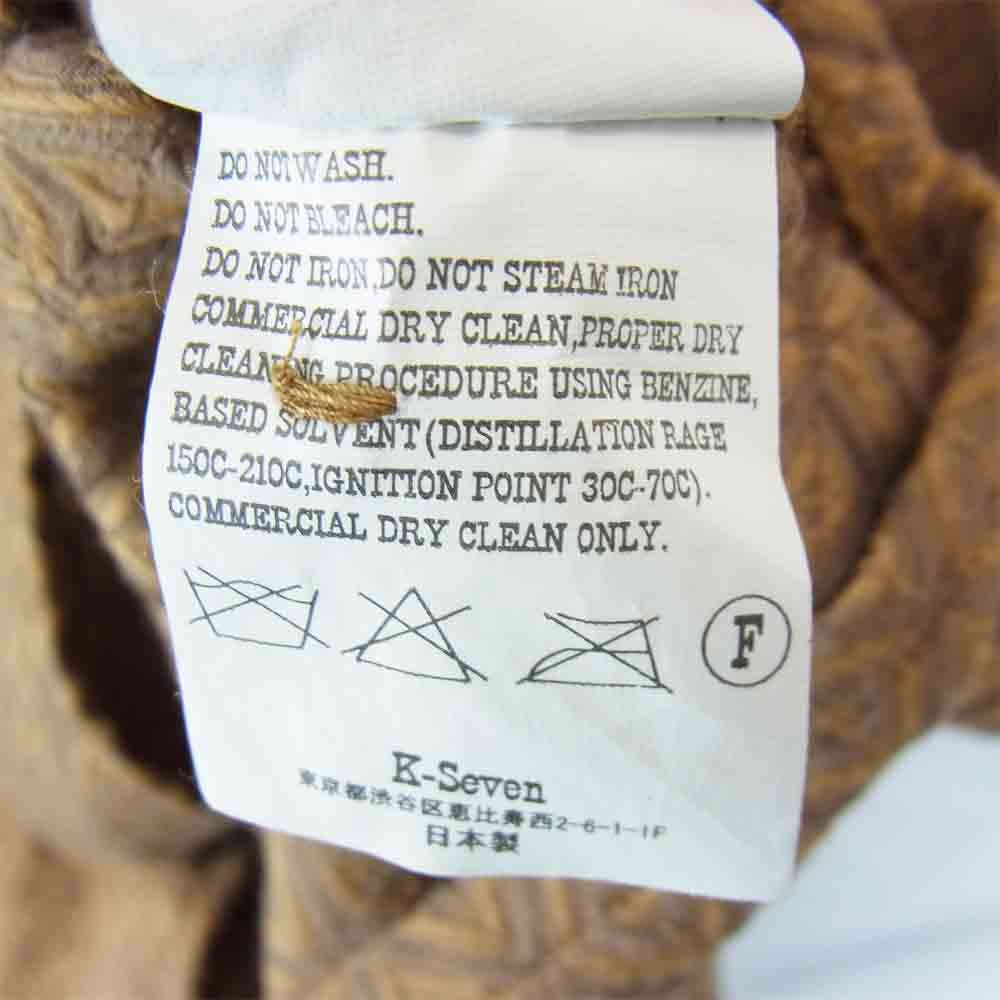 TENDERLOIN テンダーロイン T-S.G SHT ダイヤ柄 半袖シャツ ライトブラウン系【中古】