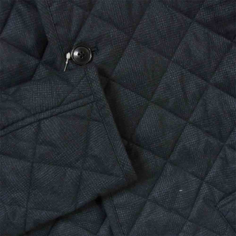 BEAMS ビームス 41-18-0018-803-79-18 HEART チェック プリント キルティング ジャケット ネイビー系 M【美品】【中古】