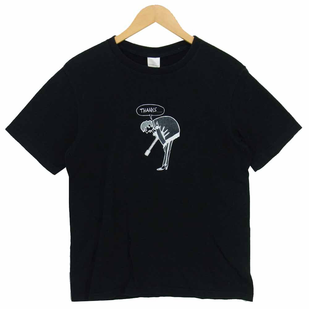 NUMBER (N)INE THANK YOU E! Tシャツ NUMBER(N)INE ナンバーナイン THANKS プリント Tシャツ ブラック系 3