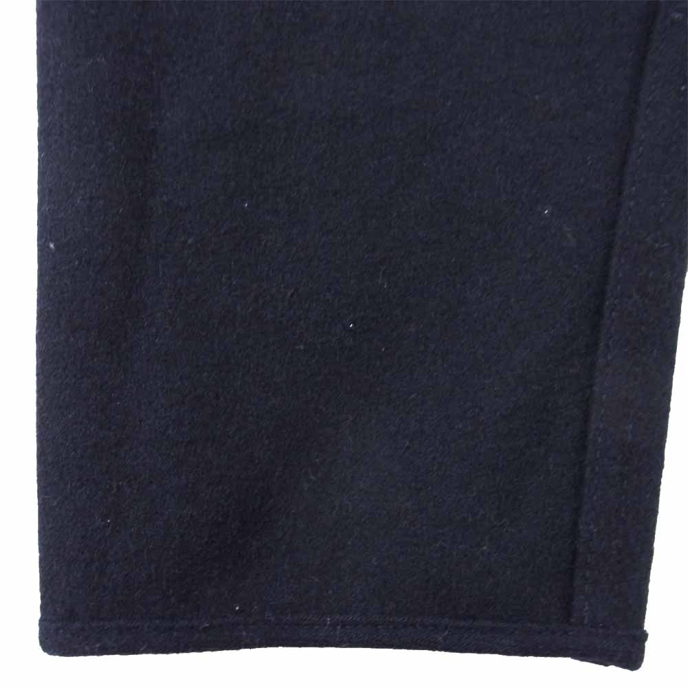 PORTER CLASSIC ポータークラシック ウール メルトン テーパード クロップド パンツ ネイビー系 M【中古】