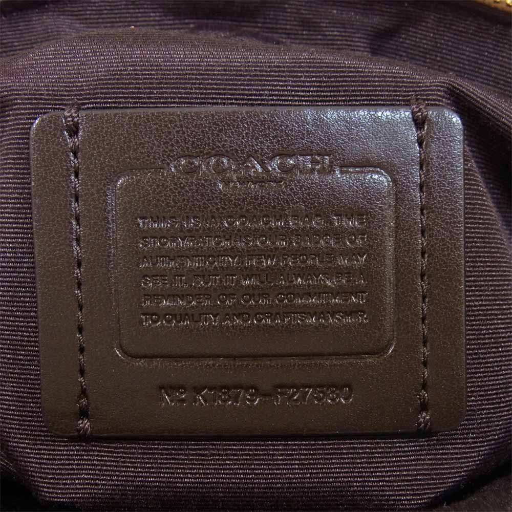 COACH コーチ F27580 シグネチャー 2way ショルダー バック ベージュ系【美品】【中古】