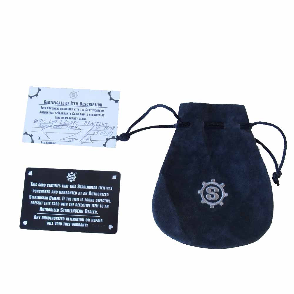 STARLIN GEAR スターリンギア basic link 1 curby ベーシック リンク カービー ブレスレット シルバー系【中古】